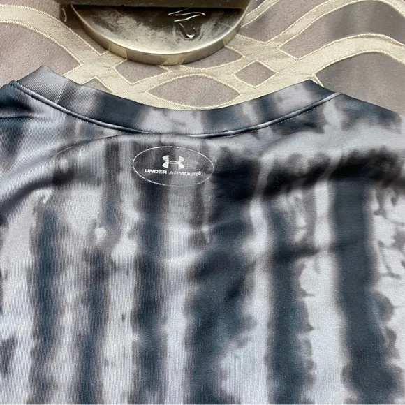 Long sleeve tie dye athletic shirt black gray - Picture 7 of 7